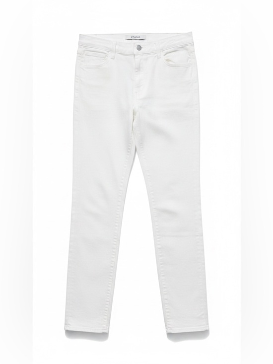 J Brand Denim - J Brand Ruby 30 High-Rise Cigarette Jeans – Blanc – Size 27